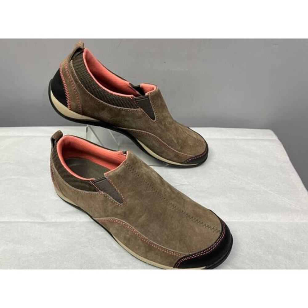 L.L. Bean Split Toe Slip On Mule Women's 7 Medium leather Tan